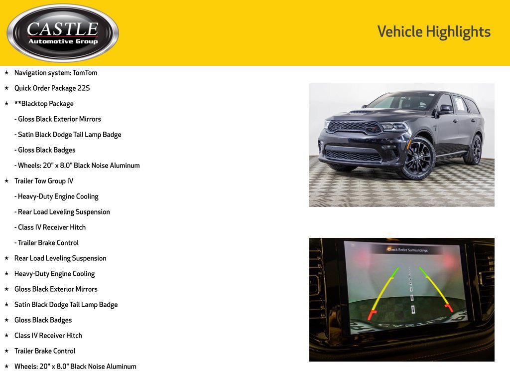 Used 2021 Dodge Durango R/T w/ Blacktop Package AWD/4WD image 8