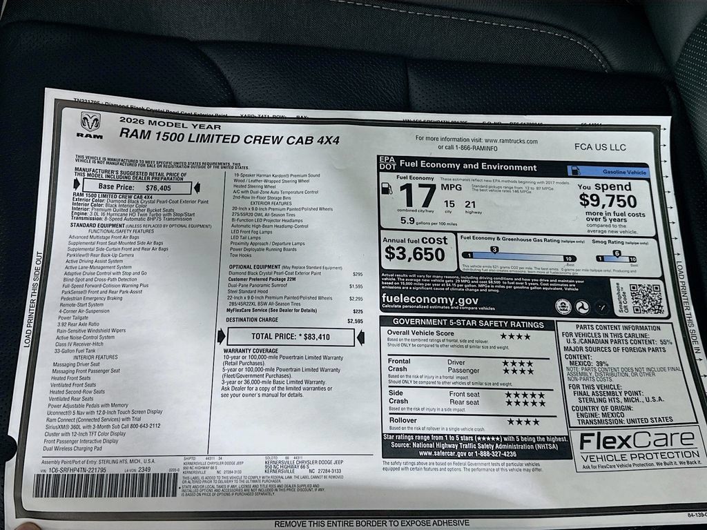 New 2026 RAM 1500 Limited AWD/4WD image 21