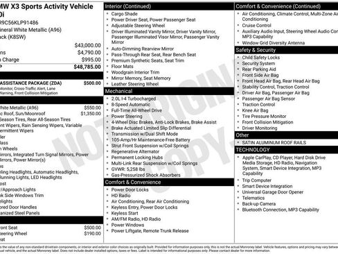 Used 2019 BMW X3 xDrive30i w/ Driving Assistance Package image 34