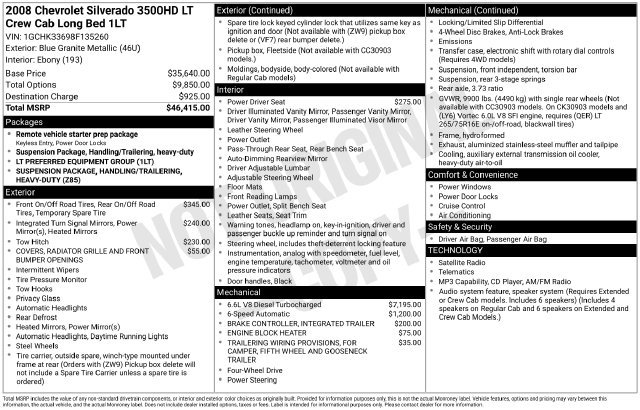 Used 2008 Chevrolet Silverado 3500 LT AWD/4WD image 2