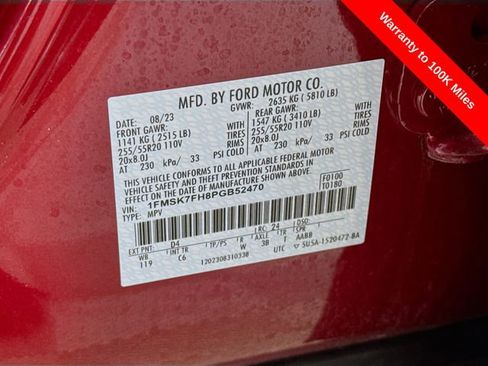 Certified 2023 Ford Explorer Limited w/ Equipment Group 301A image 39