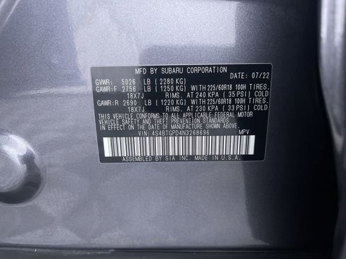 Used 2022 Subaru Outback Touring XT w/ Popular Package #2 image 12