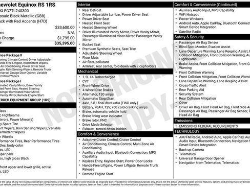 New 2026 Chevrolet Equinox RS image 30