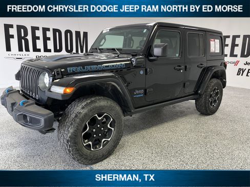 Used 2022 Jeep Wrangler Unlimited Rubicon 4xe w/ Cold Weather Group image 1