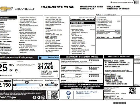 Used 2024 Chevrolet Blazer LT w/ Convenience Package image 4