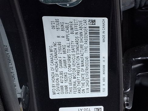 Used 2024 Honda Civic Touring image 29