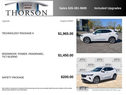 Used 2022 Buick Envision Avenir w/ Technology Package II FWD image 7