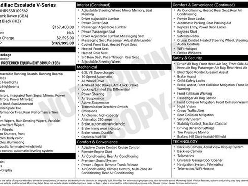 Certified 2025 Cadillac Escalade V AWD/4WD image 35