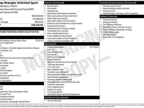 Used 2012 Jeep Wrangler Unlimited Sport AWD/4WD image 28