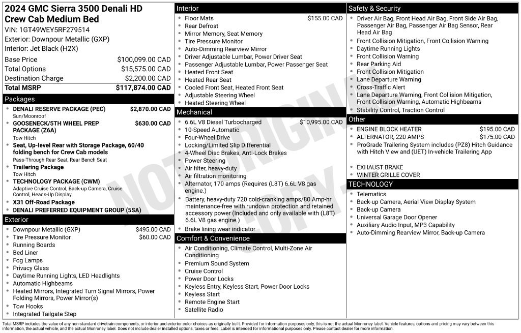 Certified 2024 GMC Sierra 3500 Denali w/ Denali Reserve Package AWD/4WD image 6