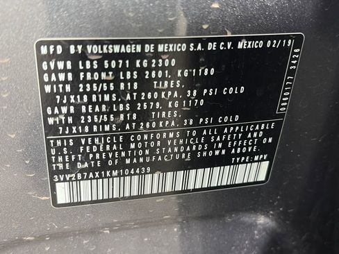 Used 2019 Volkswagen Tiguan SEL image 9