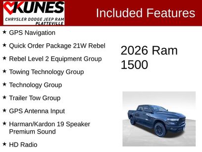 New 2026 RAM 1500 Rebel w/ Rebel Level 2 Equipment Group