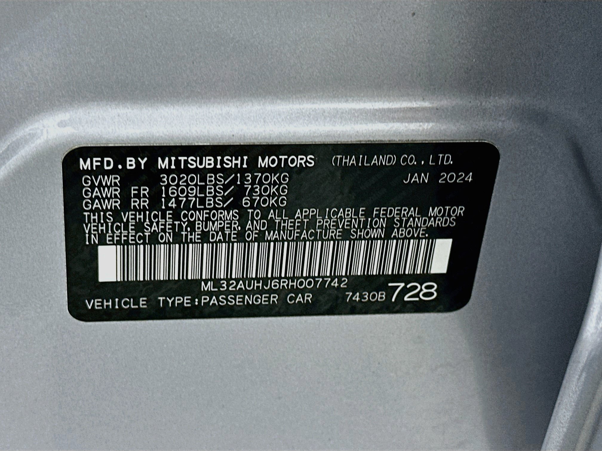 Used 2024 Mitsubishi Mirage ES FWD image 12