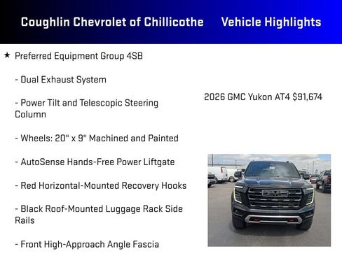 New 2026 GMC Yukon AT4 w/ AT4 Premium Plus Package AWD/4WD image 11