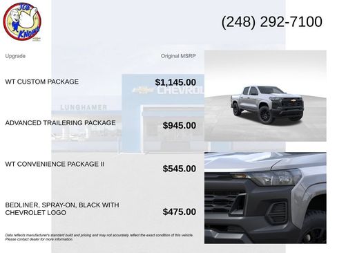 New 2026 Chevrolet Colorado W/T w/ WT Custom Package AWD/4WD image 5