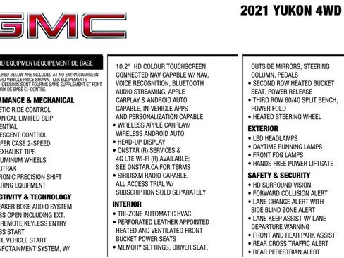 Used 2021 GMC Yukon Denali AWD/4WD image 3