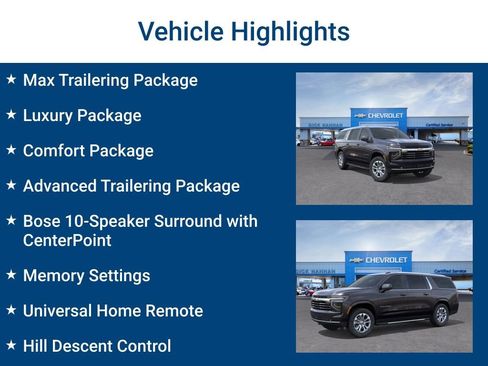 New 2026 Chevrolet Suburban LT w/ Comfort Package image 3