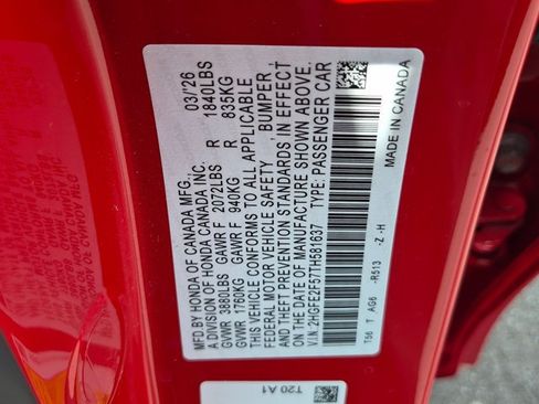 Certified 2026 Honda Civic Sport image 15