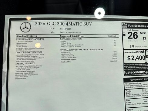 New 2026 Mercedes-Benz GLC 300 4MATIC image 17