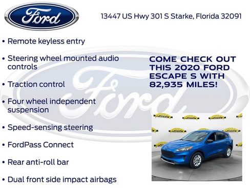 Certified 2020 Ford Escape S image 20