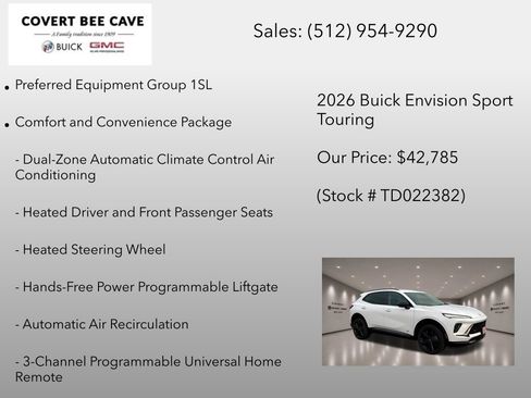 New 2026 Buick Envision Sport Touring AWD/4WD image 6