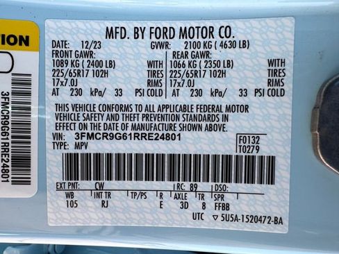 Used 2024 Ford Bronco Sport Heritage w/ Heritage Convenience Package AWD/4WD image 29