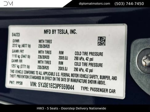 Used 2023 Tesla Model 3 Performance AWD/4WD image 43