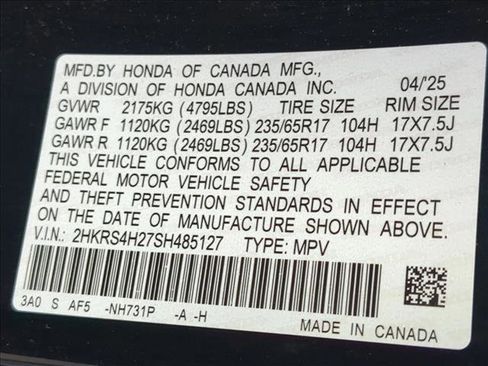 Used 2025 Honda CR-V LX image 30