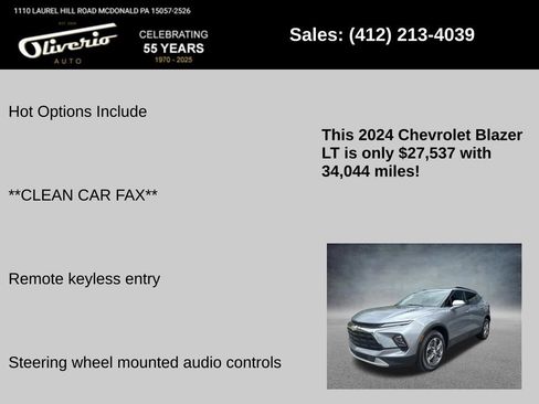 Used 2024 Chevrolet Blazer LT w/ Convenience Package AWD/4WD image 5