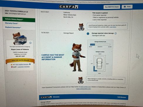 Used 2021 Toyota Corolla LE w/ Carpet Mat Package (TMS) image 24