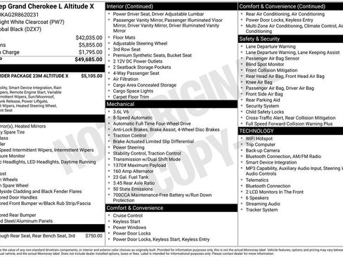 Used 2024 Jeep Grand Cherokee L Altitude AWD/4WD image 37
