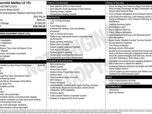 Used 2024 Chevrolet Malibu LS FWD image 39