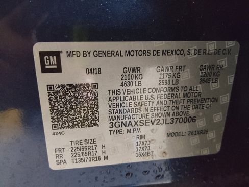 Used 2018 Chevrolet Equinox LT w/ Sun & Infotainment Package AWD/4WD image 33