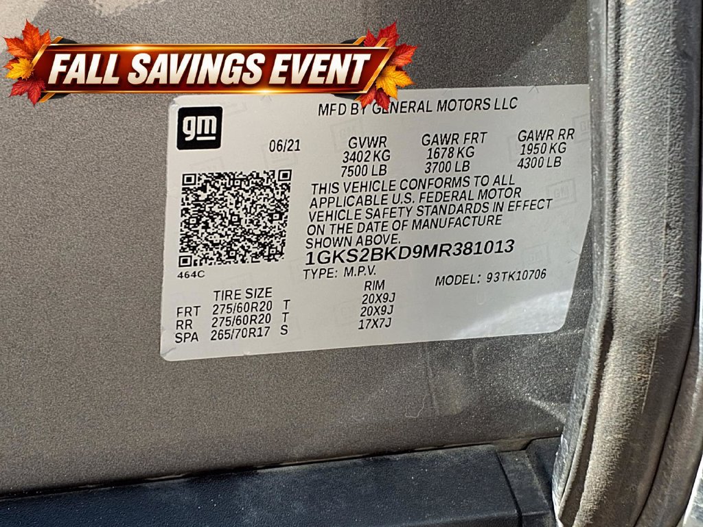Used 2021 GMC Yukon SLT w/ SLT Premium Package AWD/4WD image 14