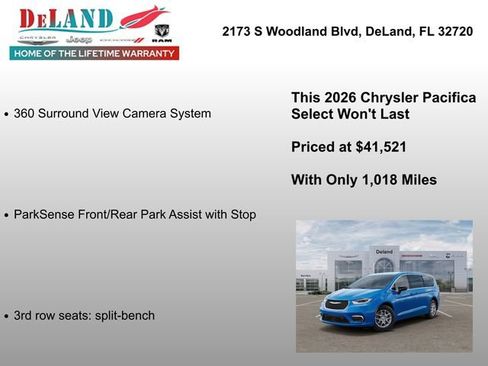 New 2026 Chrysler Pacifica Select FWD image 12
