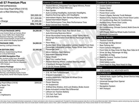 Used 2023 Audi S7 Premium Plus w/ Premium Plus Package image 87