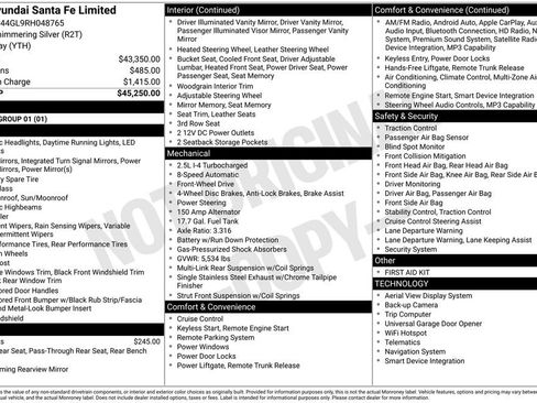 Used 2024 Hyundai Santa Fe Limited FWD image 39