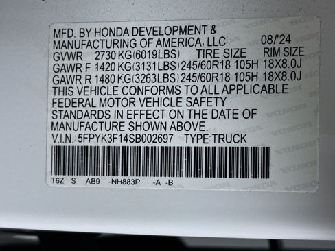 Certified 2025 Honda Ridgeline Sport image 36