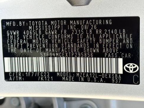 New 2026 Toyota Corolla SE FWD image 37