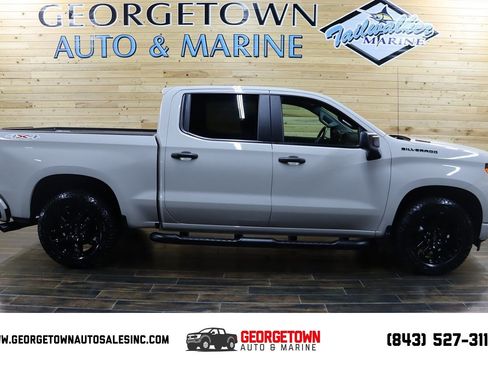 Used 2026 Chevrolet Silverado 1500 Custom w/ Turbomax Blackout Package AWD/4WD image 1
