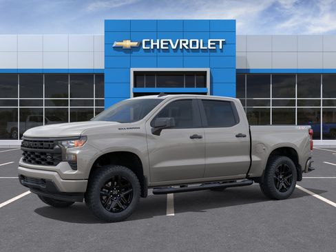 New 2026 Chevrolet Silverado 1500 Custom w/ Turbomax Blackout Package AWD/4WD image 2