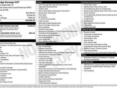 Used 2014 Dodge Durango SXT w/ Quick Order Package 23B image 2