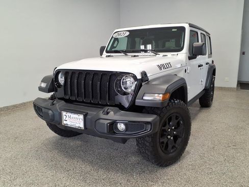 Used 2021 Jeep Wrangler 4WD Unlimited Willys image 1