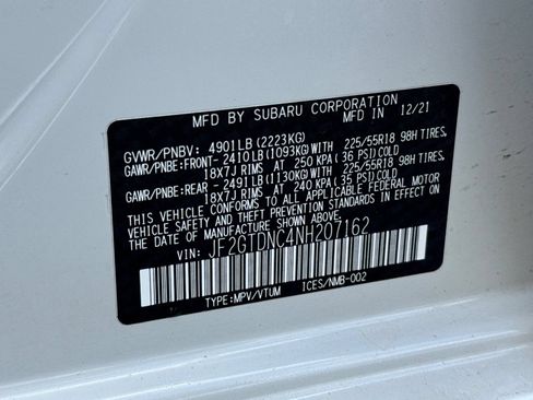 Used 2022 Subaru Crosstrek Hybrid w/ Moonroof Package w/Navigation AWD/4WD image 53