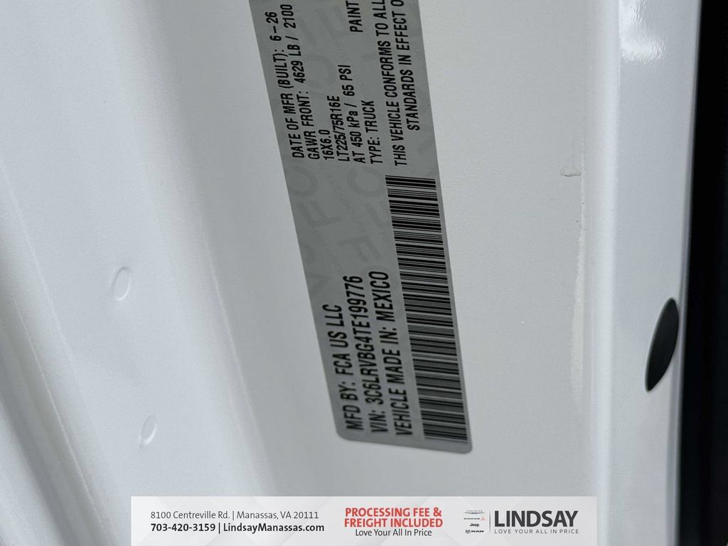 New 2026 RAM ProMaster 1500 w/ Safety Group FWD image 33
