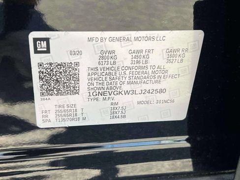 Used 2020 Chevrolet Traverse LT w/ Driver Confidence II Package AWD/4WD image 22