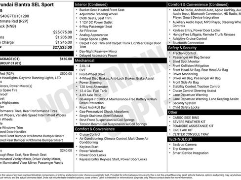 Used 2026 Hyundai Elantra SEL Sport Premium w/ Cargo Package FWD image 6