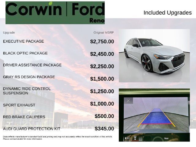 Used 2023 Audi RS 6 w/ Executive Package AWD/4WD image 3