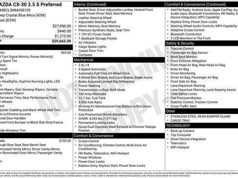 Used 2022 MAZDA CX-30 AWD 2.5 S w/ Preferred Package image 3