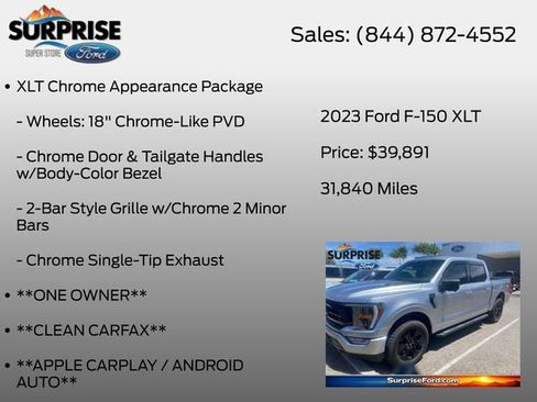 Used 2023 Ford F150 XLT w/ Equipment Group 302A High AWD/4WD image 36